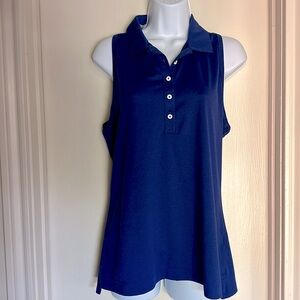 Sleeveless golf polo collared shirt dri fit